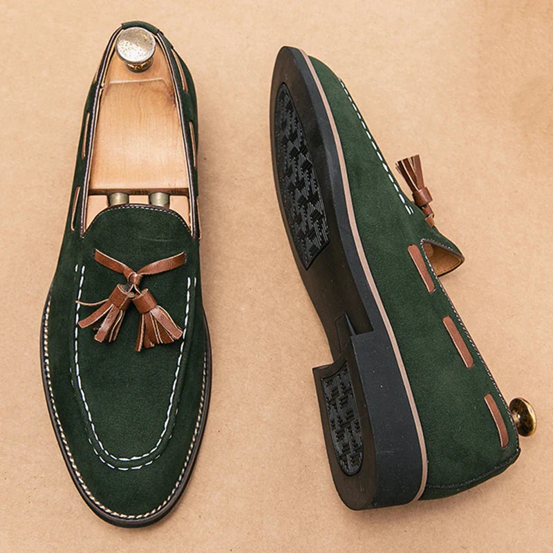 Belmont Tassel Wildleder-Loafer