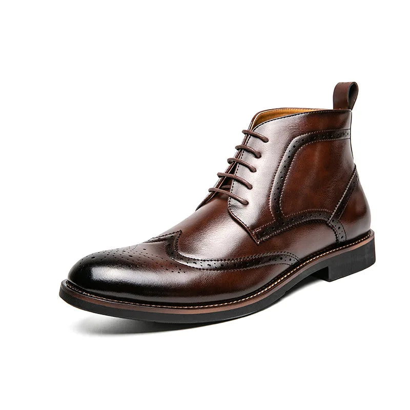 Valencio Wingtip Lederstiefel