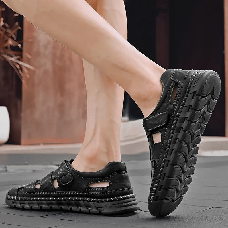 Wayport Ledersandalen