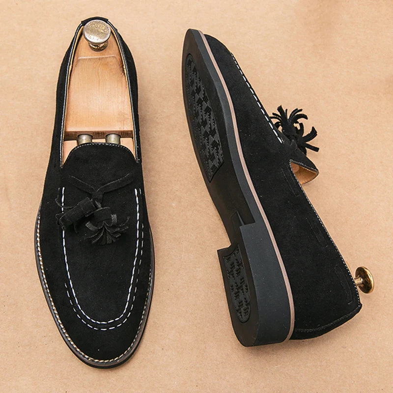 Belmont Tassel Wildleder-Loafer