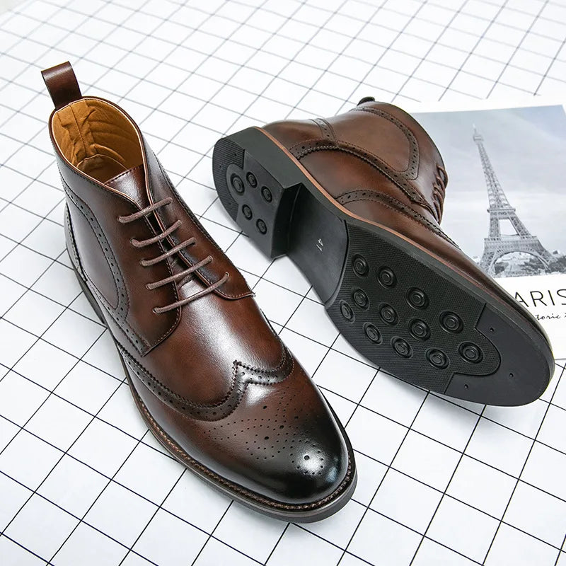 Valencio Wingtip Lederstiefel