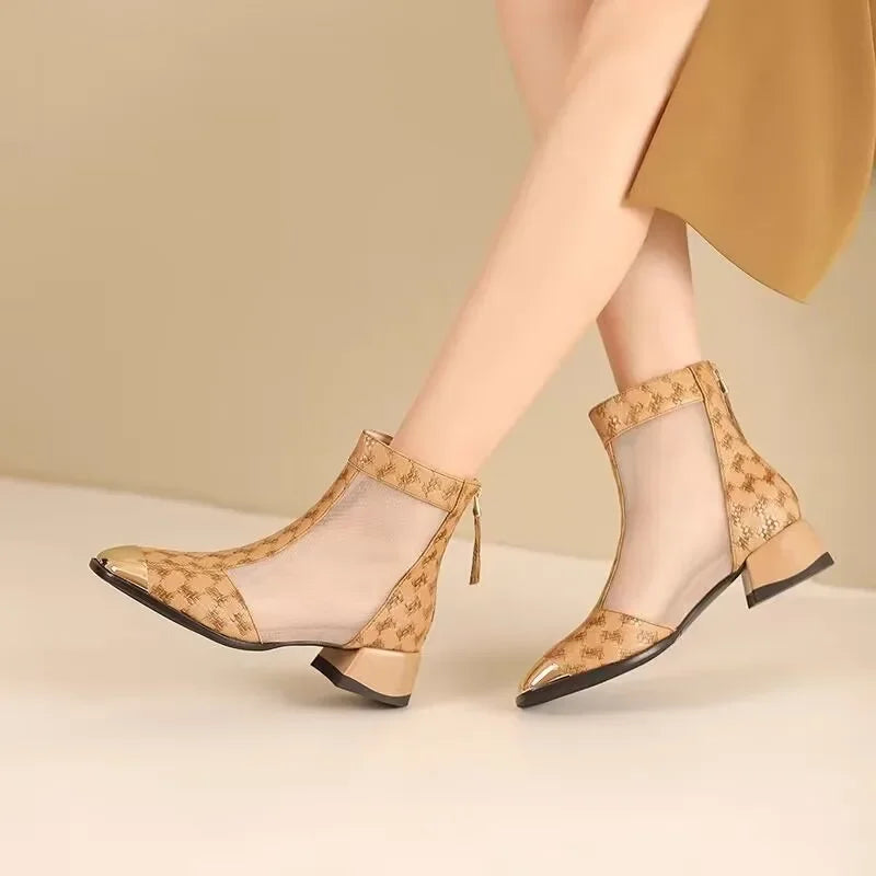 Celeste Mesh-Ankle-Boots